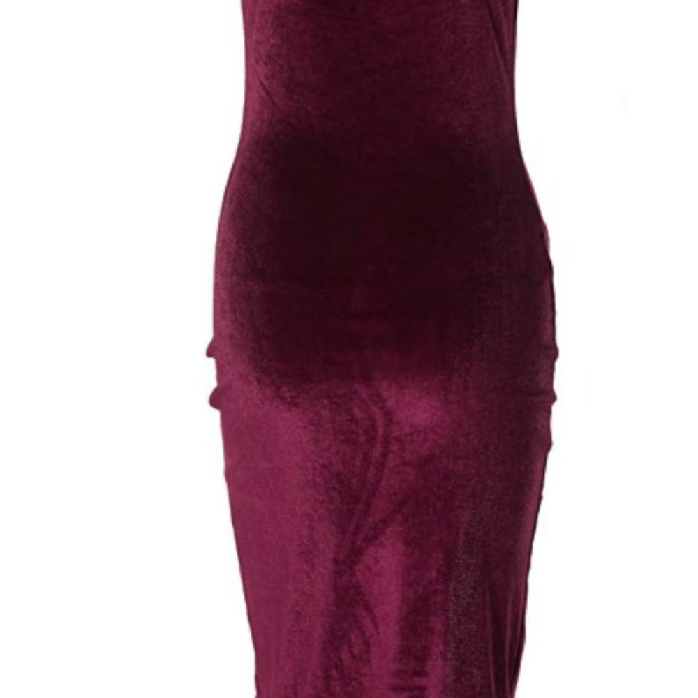 Purple split dress - Picture 3 of 3